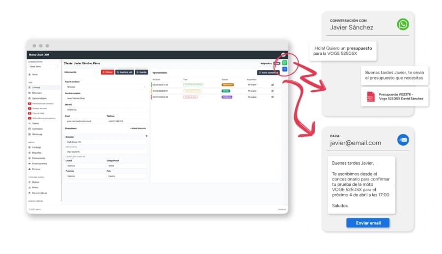 CRM para concesionarios de motos - motos.tech