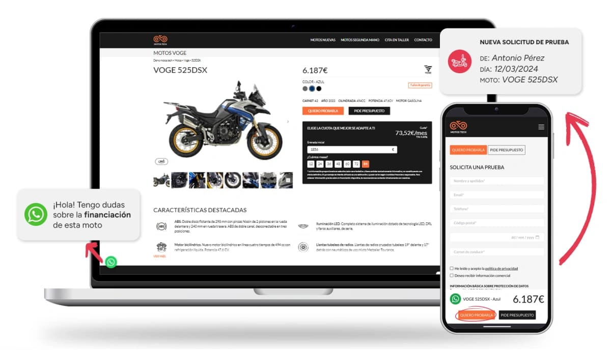 Catálogo de motos - motos.tech